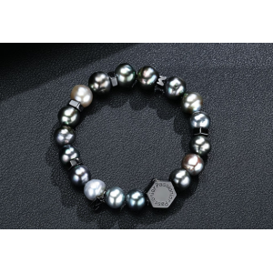 Tahitian Black Pearl S925 Silver Bracelet